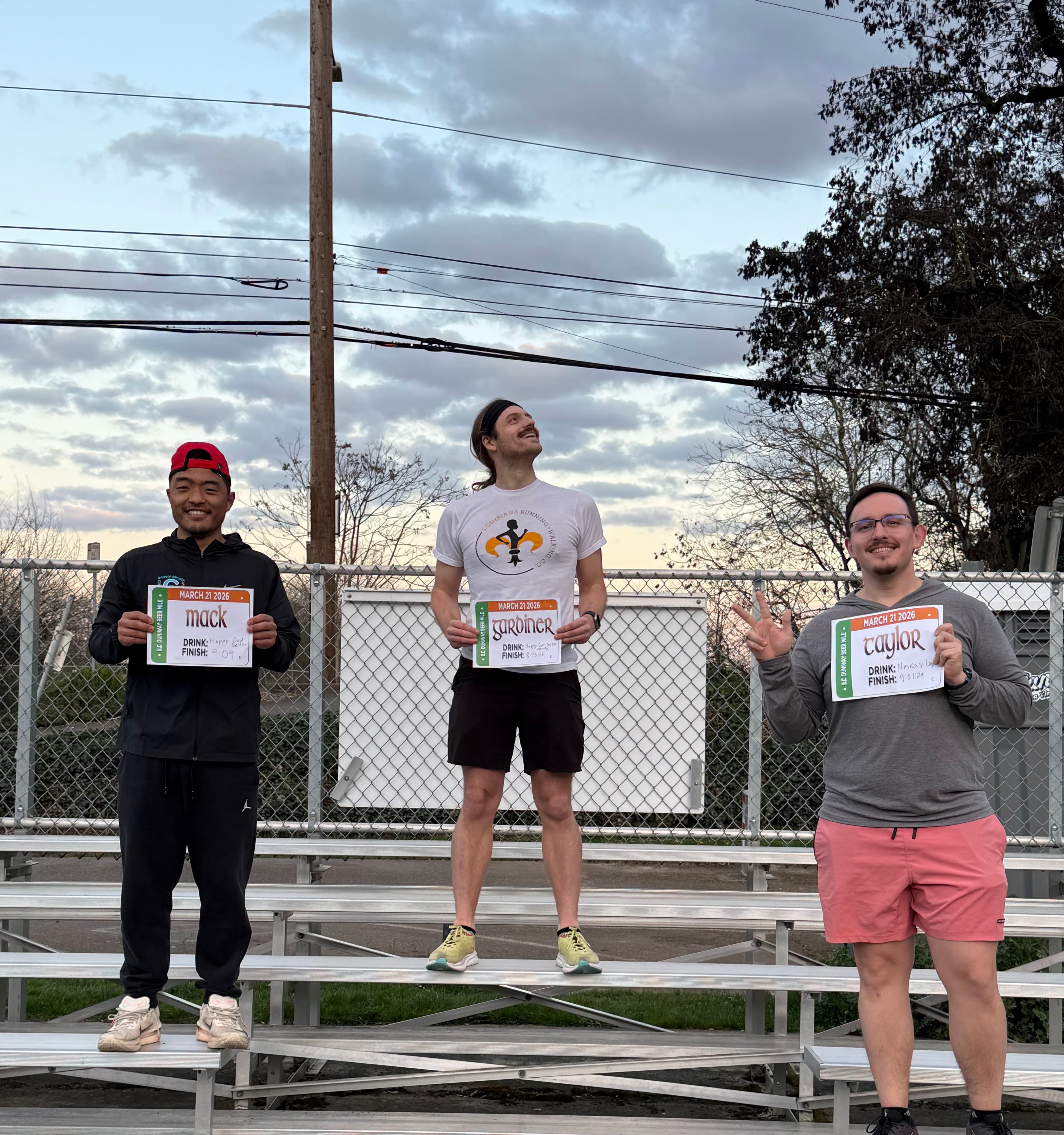 Beer mile photo