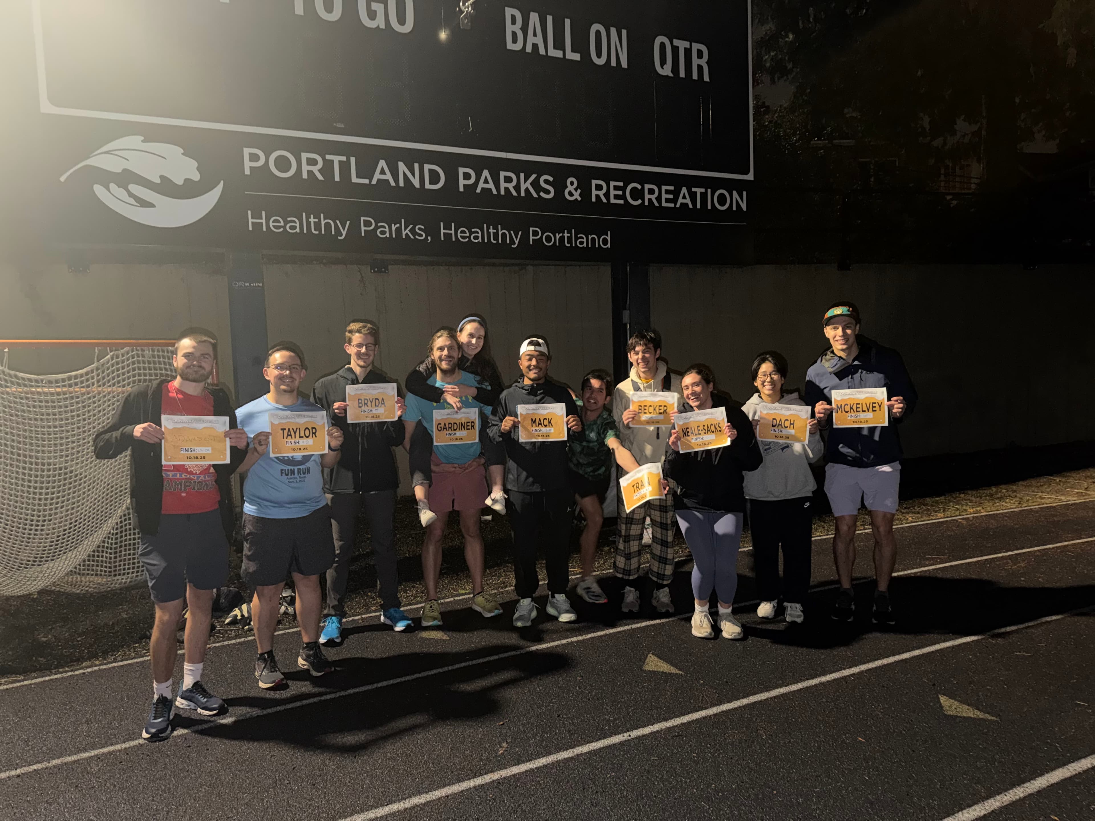 Beer mile photo